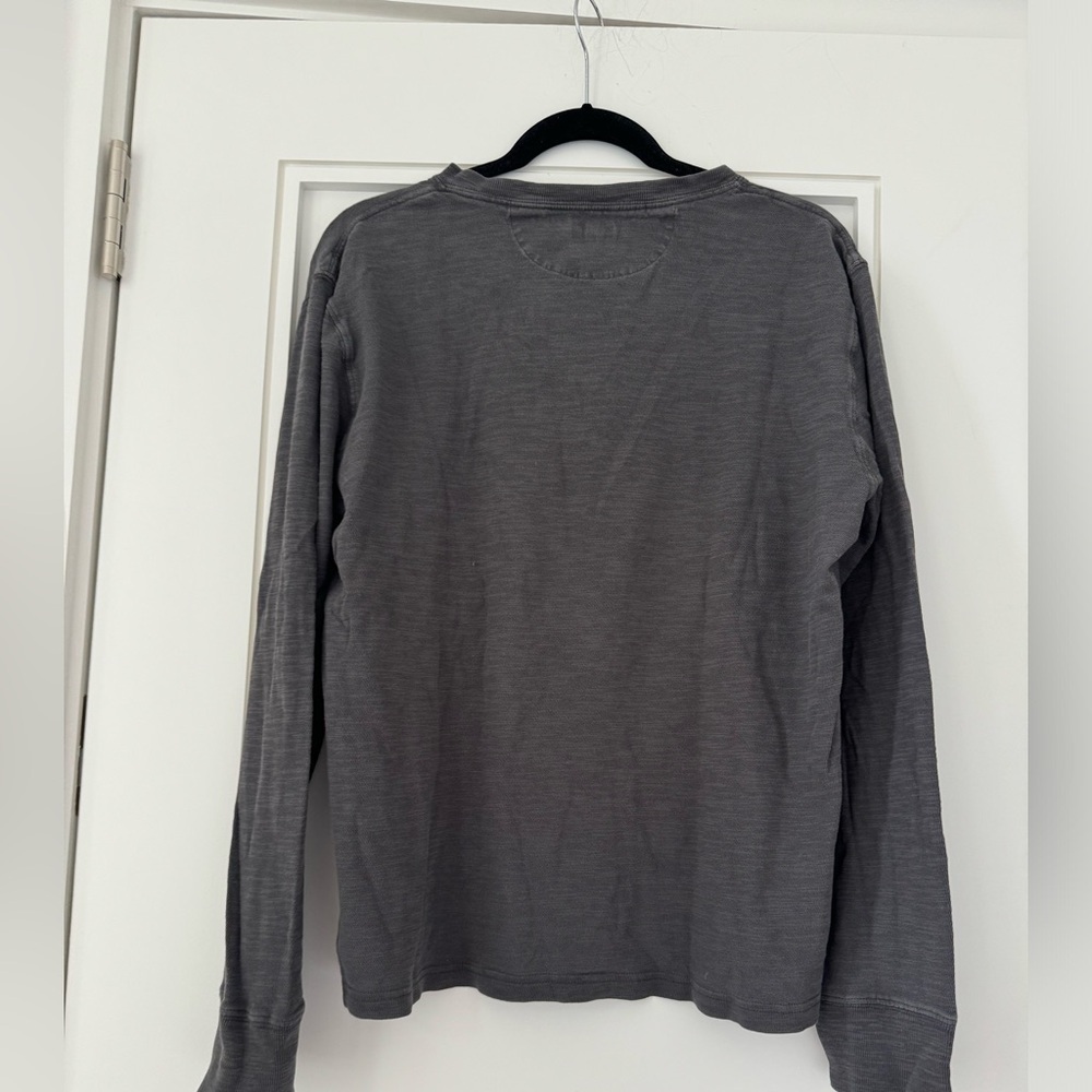Faherty Mens Cotton Long Sleeve Henley Shirt Size L Stretch Casual - Picture 2 of 3